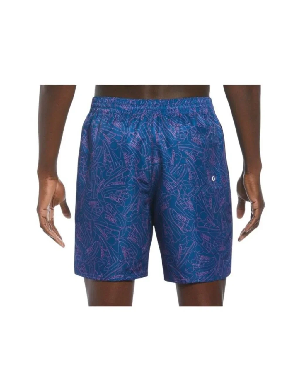 Nike Swim Blue Sneakers 7” Volley Shorts NESSE522-417 Men’s L New with‎ Tags